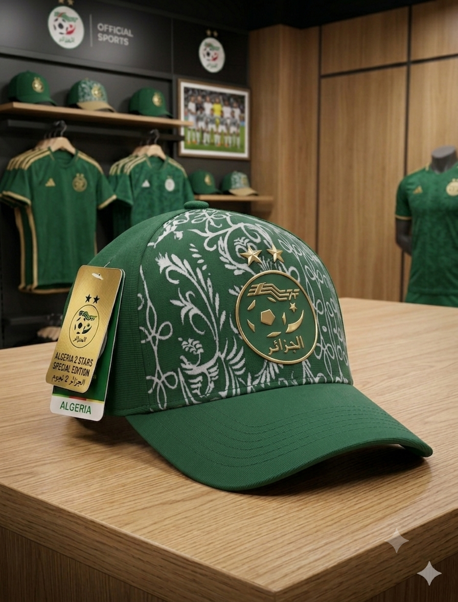 Casquette Algeria 2026 Vert foncé